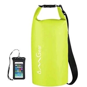 OMGear Waterproof Dry Bag Backpack Phone Pouch 20L Floating, Neon Yellow New